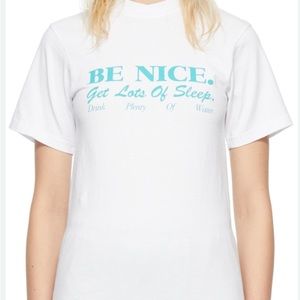 Sporty & Rich Be Nice T-shirt Size XS